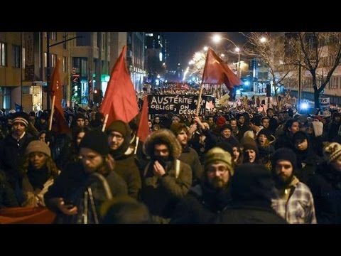 Encore une autre manif de soir contre l’austérité!