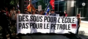 Manifestation tintamarre en marge du Congrès du PLQ