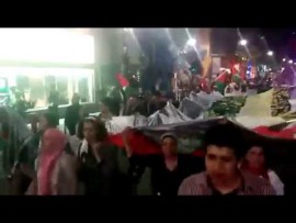 Manif nocturne pour commémorer la Nakba