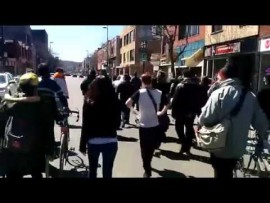 Manif contre la brutalité médiatique