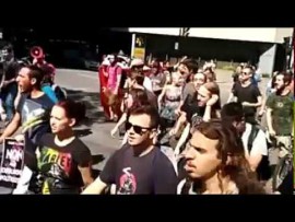 REPLAY: Manif de solidarité avec #Uqam et #Concordia – #AutomneChaud #99Media