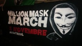 REPLAY: Million Mask March 2015 Montreal