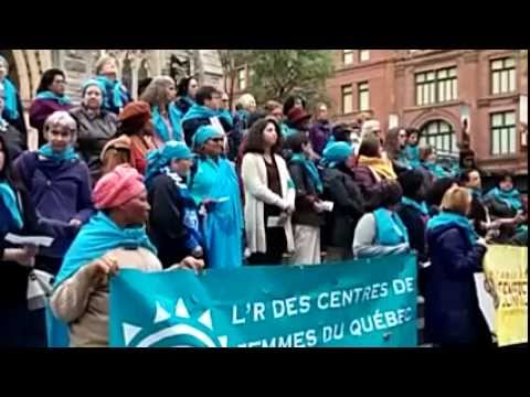 Les femmes de Montréal-Laval manifestent! – #‎manifeste6oct‬ #99Media