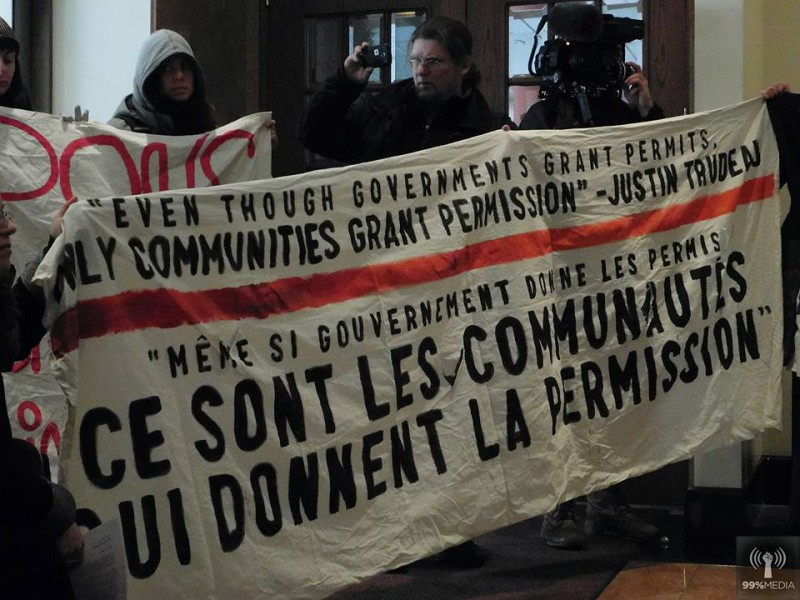 Occupation dans l’immeuble de l’office national de l’énergie à Montréal