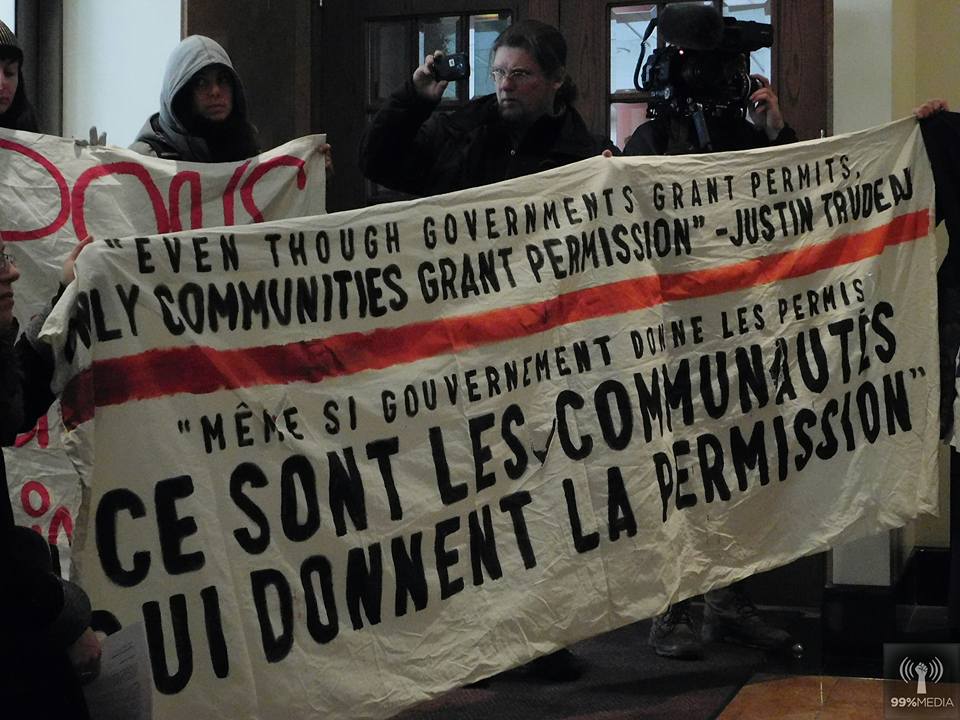 Occupation dans l’immeuble de l’office national de l’énergie à Montréal