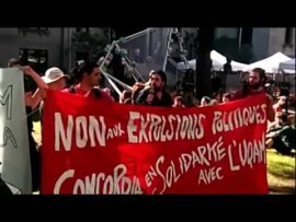 Manif de solidarité avec #Uqam et #Concordia – #MaVoixCompte #99Media #AutomneChaud