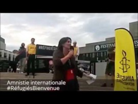 Chaîne humaine de solidarité avec les réfugiés #MaVoixCompte #RéfugiésBienvenue – #99Media