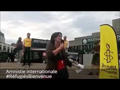 Chaîne humaine de solidarité avec les réfugiés #MaVoixCompte #RéfugiésBienvenue – #99Media