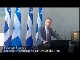 Fabrice Brunet président-directeur général du CHUM et du CHU