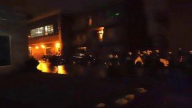 RAW: Lac Simon solidarity protest – GI falling and running over Axtli – DSCN2736
